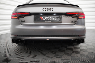 Diffuseur Arrière Complet V.1 Audi A4 S-line B9 (Version avec embouts d'échappement simples des deux côtés)