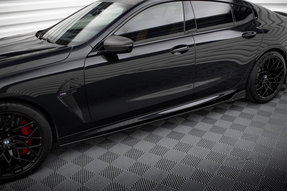 Rajouts Des Bas De Caisse V.1 + Ailerons BMW M8 Gran Coupe F93 / 8 Gran Coupe M-Pack G16