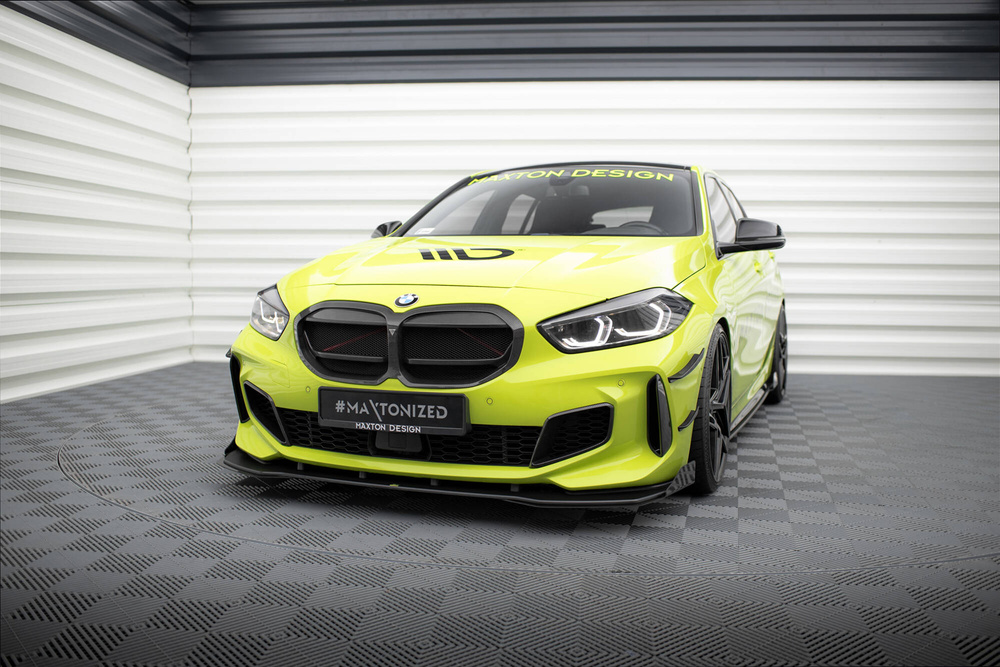 Street Pro Lame Du Pare-Chocs Avant  + Flaps BMW 1 M-Pack / M135i / 128ti F40