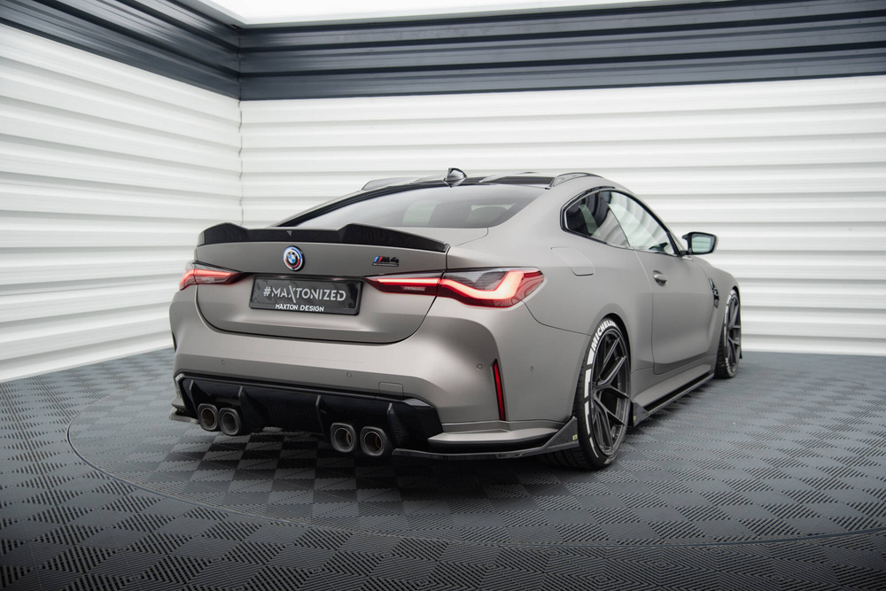 Lames De Pare-Chocs Arrière Latérales  V.3 CSL Look BMW M4 G82 / G82 Facelift