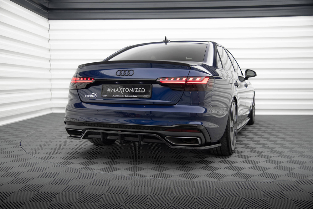 Arriere Splitter (avec une barre verticale) V.2 Audi A4 S-Line B9 Facelift