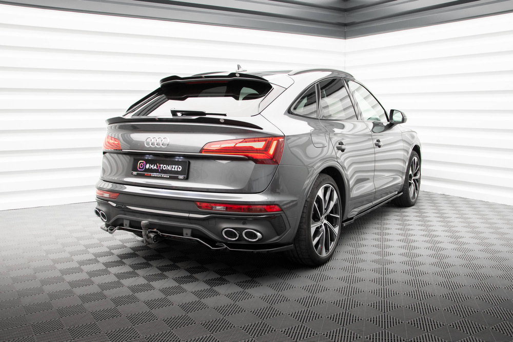 Arriere Splitter (avec une barre verticale) Audi SQ5 / Q5 S-Line Sportback Mk2 Facelift