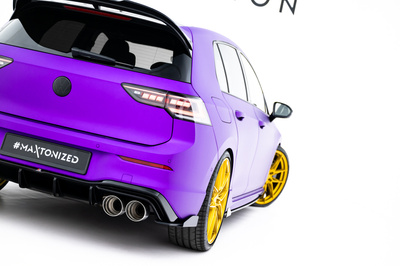 Street Pro Lame Du Pare Chocs Arriere V.2 + Flaps V.2 Volkswagen Golf R Mk8 / Mk8 Facelift