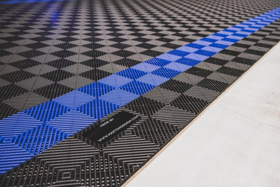 "MAXTON Floor" sol modulaire- Tuile de bord (Boucles femelles)