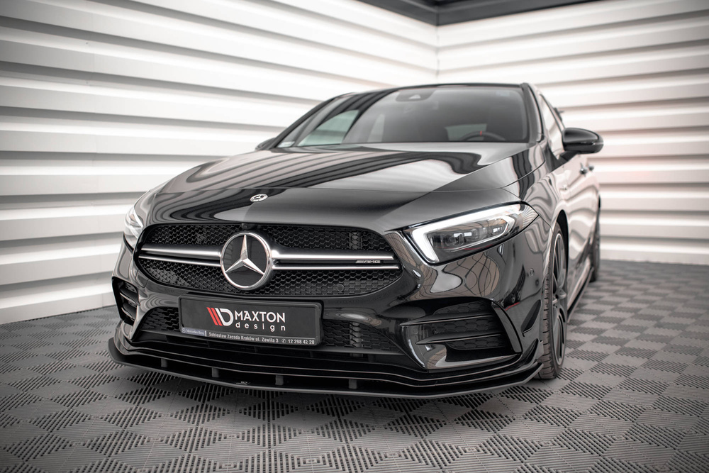 Street Pro Lame Du Pare-Chocs Avant Mercedes A35 AMG / AMG-Line Aero Pack W177