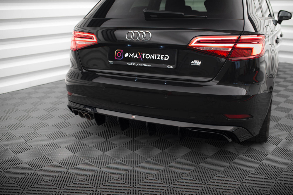 Diffuseur Arrière Complet Audi A3 Sportback 8V Facelift (Version avec double embout d'échappement)