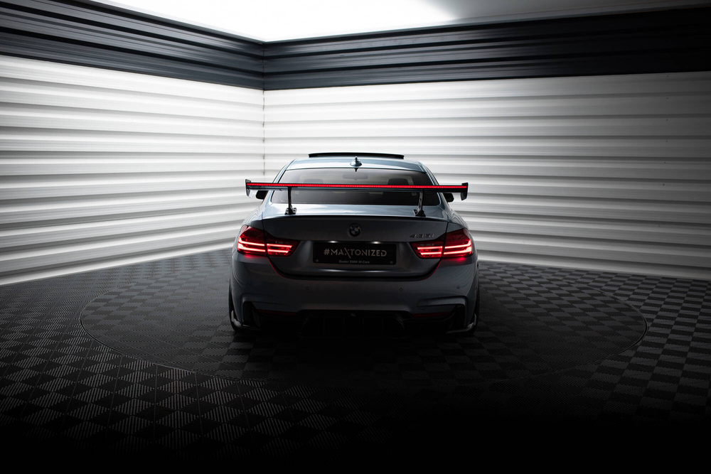 Carbon Spoiler With Internal Brackets Uprights + LED BMW 4 F32 / 4 F32 M-Pack Coupe