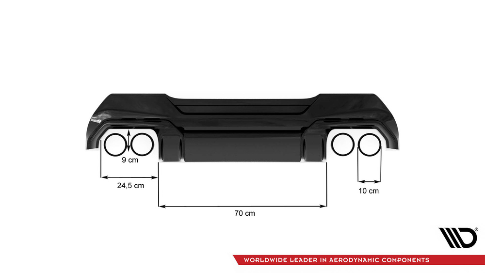 Diffuseur Arrière Complet V.2 BMW 1 F40 M-Pack/ M135i