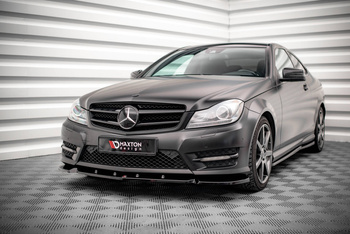 Lame Du Pare-Chocs Avant V.1 Mercedes-Benz C Coupe / Sedan / Estate  AMG-Line C204 / W204 Facelift / S204 Facelift