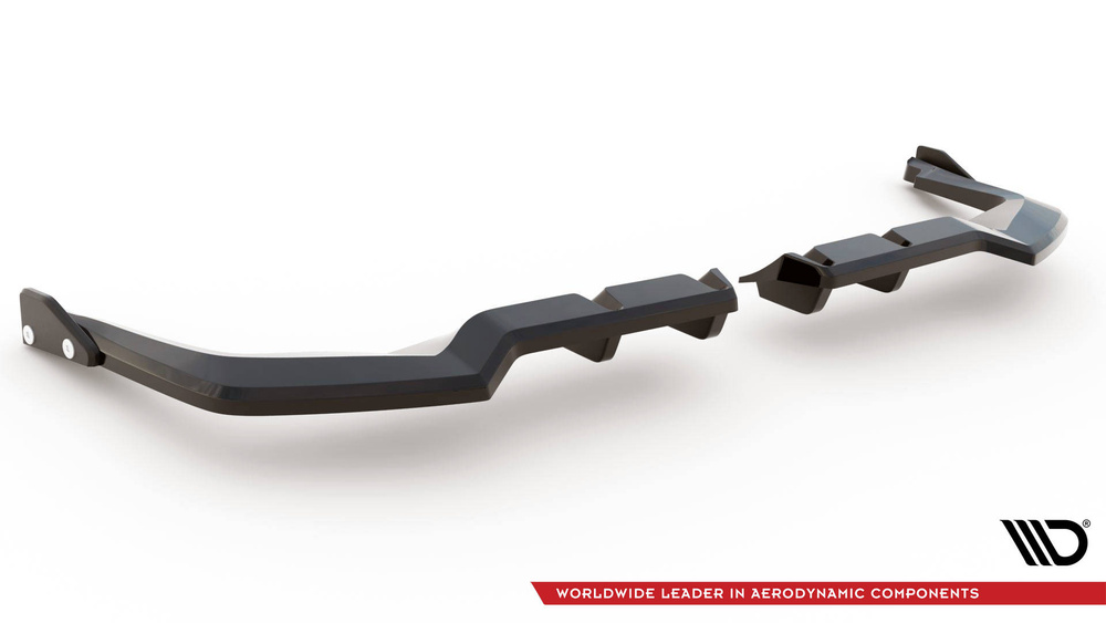 Arriere Splitter (avec une barre verticale) V.1 + Flaps Honda Civic Type-R Mk 11