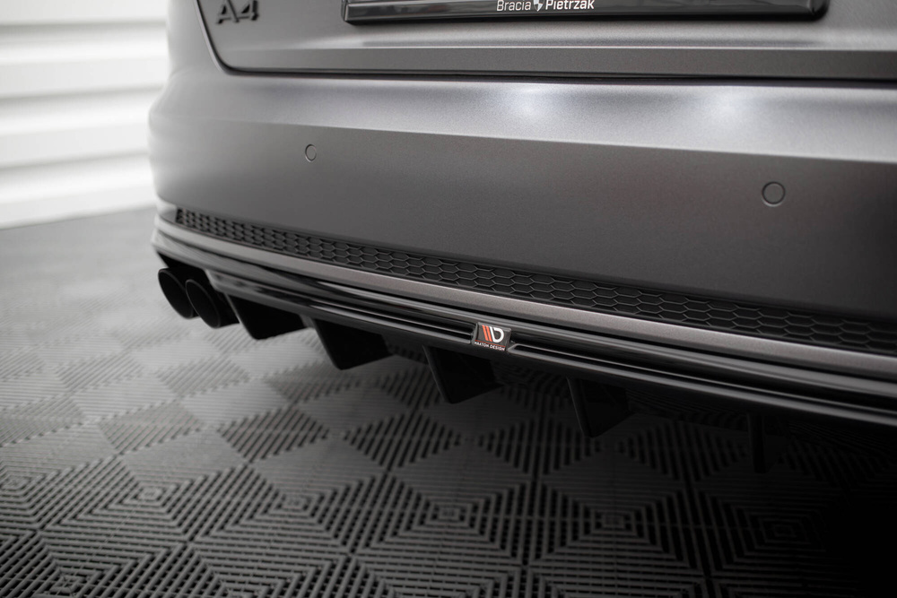 Diffuseur Arrière Complet V.1 Audi A4 S-line B9 (Version avec double embout d'échappement d'un côté)