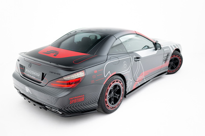 Arriere Splitter (avec une barre verticale) Mercedes-Benz SL 63 AMG R231