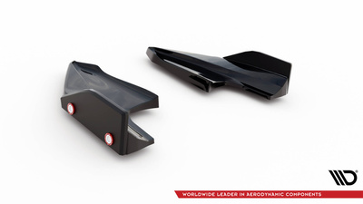 Lames De Pare-Chocs Arrière Latérales V.5 + Flaps Volkswagen Golf R Mk8