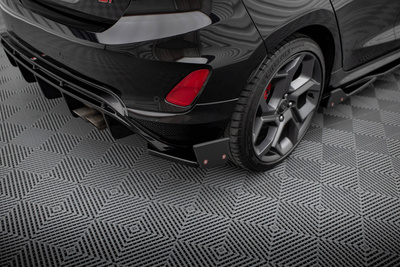 Lames De Pare-Chocs Arrière Latérales V.4 + Ailerons Ford Fiesta ST Mk8
