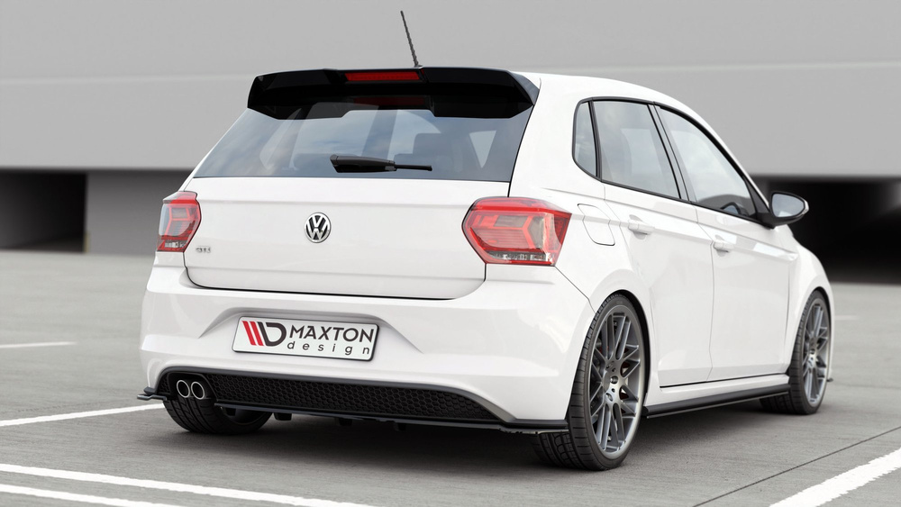 Arriere Splitter (avec une barre verticale) Volkswagen Polo GTI / R-line Mk6