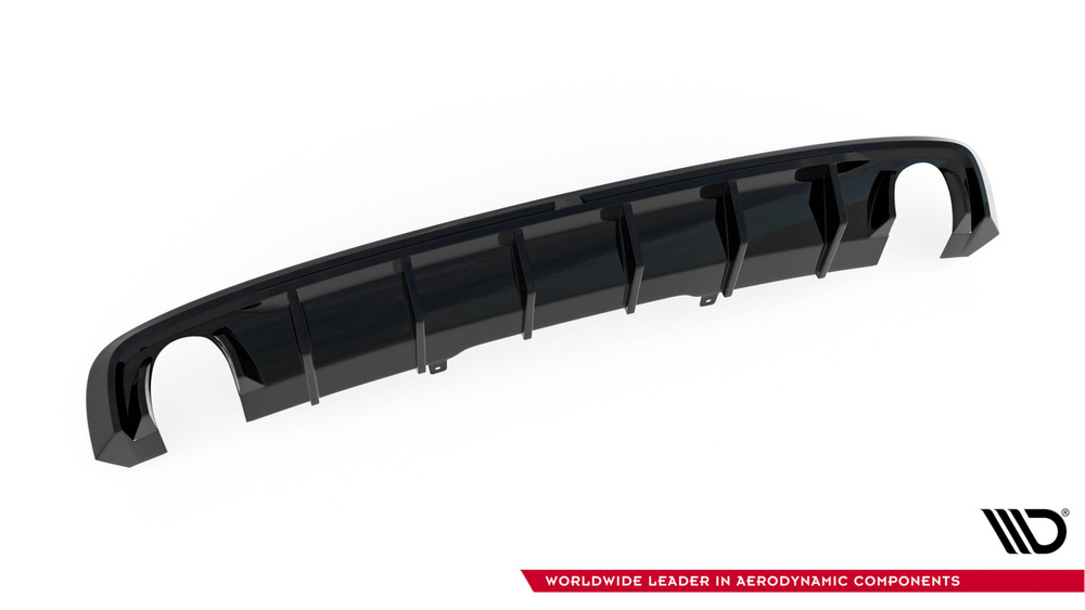 Diffuseur Arrière Complet V.1 Audi A4 S-line B9 (Version avec embouts d'échappement simples des deux côtés)