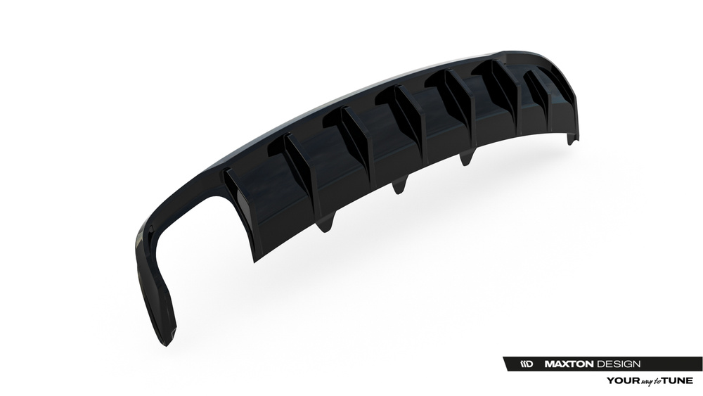 Diffuseur Arrière Complet Audi A4 B8 Facelift (Version double échappement simple face)