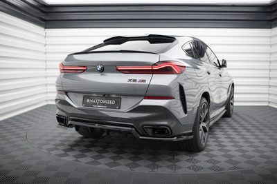 Arriere Splitter (avec une barre verticale) V.1 BMW X6 M-Pack G06 Facelift