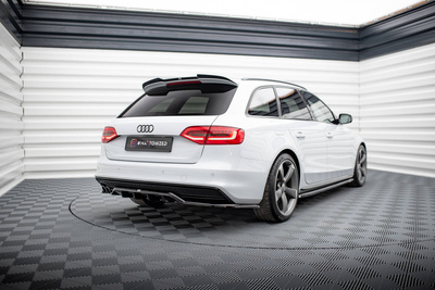 Arriere Splitter (avec une barre verticale) Audi A4 Competition B8 Facelift