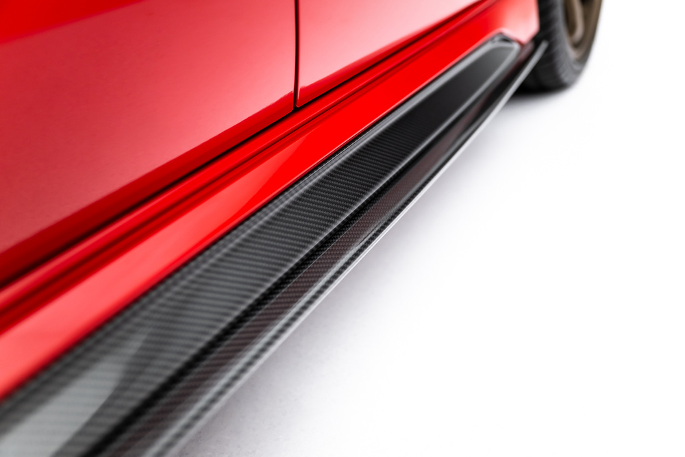 Set of Prepreg Carbon Fiber Side Skirts  Audi RS3 Sedan 8Y Facelift