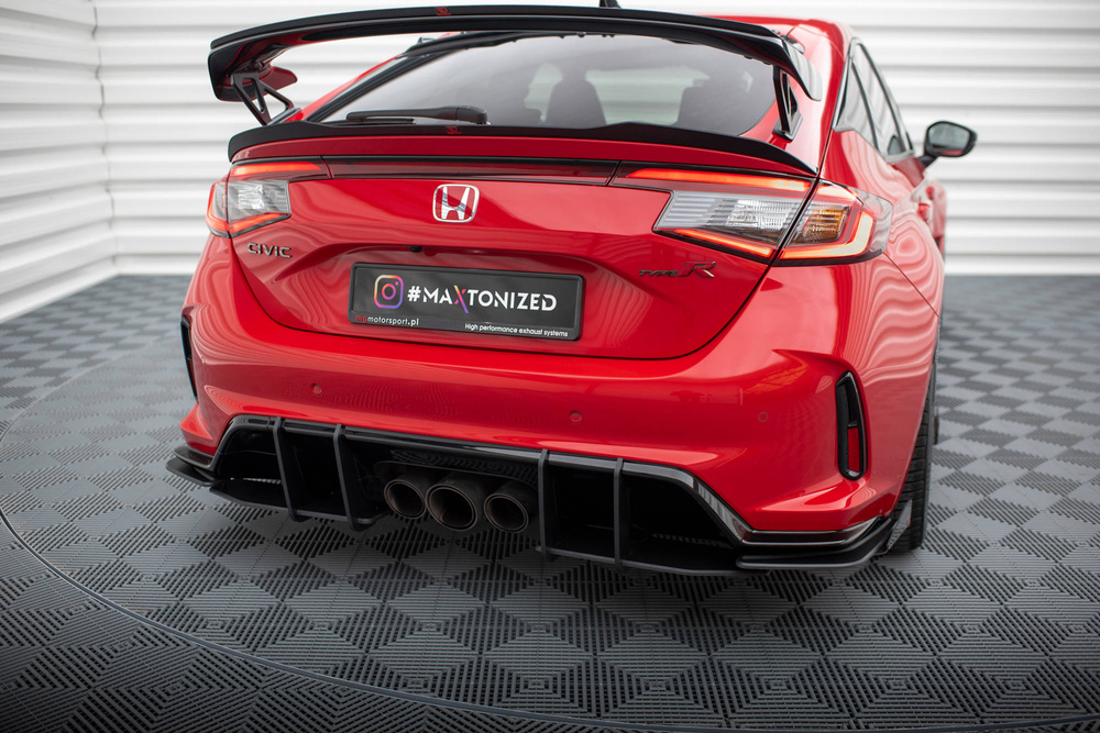 Street Pro Lame Du Pare Chocs Arriere + Flaps Honda Civic Type-R Mk 11