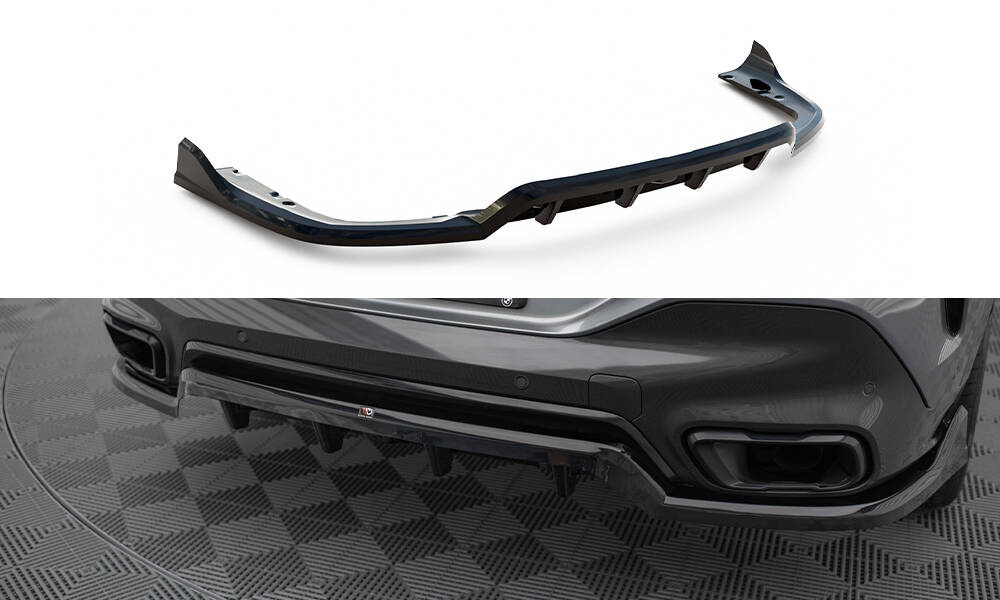 Arriere Splitter (avec une barre verticale) V.2 BMW X6 M-Pack G06 Facelift