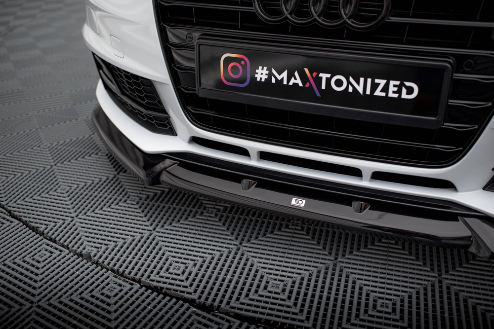 Lame Du Pare-Chocs Avant V.1 Audi A4 Competition B8 Facelift