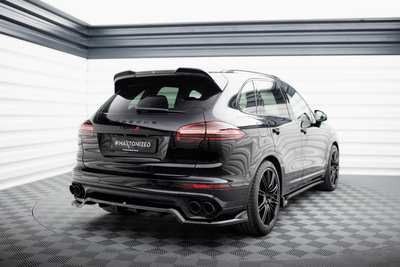 Arriere Splitter (avec une barre verticale) Porsche Cayenne Mk2 Facelift