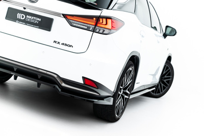 Arriere Splitter (avec une barre verticale) Lexus RX F-Sport Mk4 Facelift