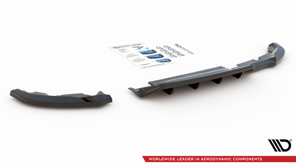 Arriere Splitter (avec une barre verticale) Renault Clio Mk5