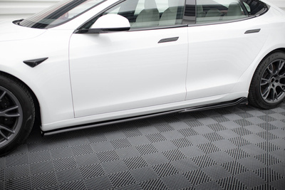 Rajouts Des Bas De Caisse V.1 Tesla Model S Plaid Mk1 Facelift