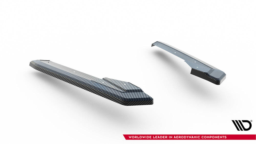 Fibre de Carbone Lames De Pare-Chocs Arrière Latérales Audi RS6 C8 