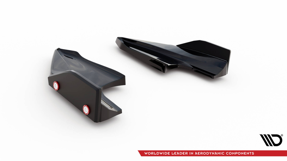 Lames De Pare-Chocs Arrière Latérales V.5 + Flaps Volkswagen Golf R Mk8