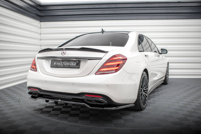 Arriere Splitter (avec une barre verticale) Mercedes-Benz S AMG-Line W222 Facelift