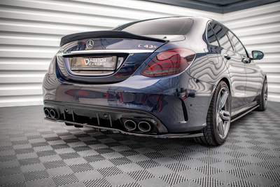Arriere Splitter (avec une barre verticale) Mercedes-AMG C 43 Sedan  W205 Facelift