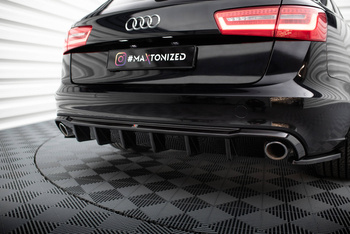 Diffuseur Arrière Complet Audi A6 Sedan / Avant C7 (Version mit Einzelauspuff auf beiden Seiten)