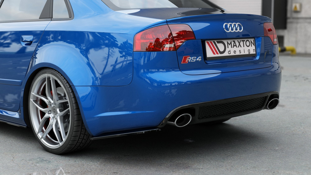 Lames De Pare-Chocs Arrière Latérales V.1 Audi RS4 Sedan B7