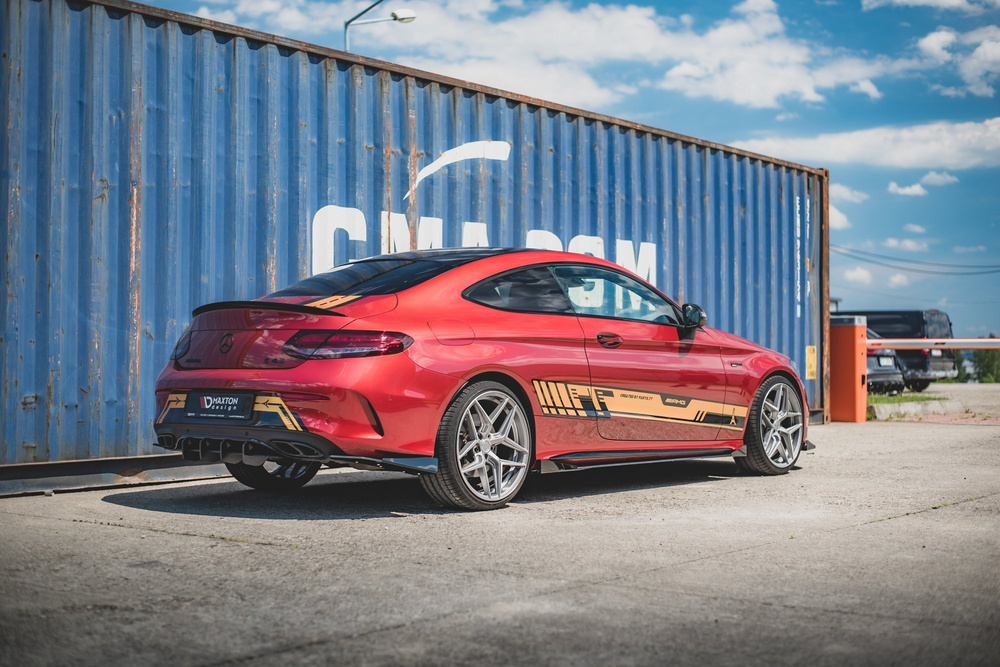 Street Pro Lame Du Pare Chocs Arriere + Flaps Mercedes-AMG C43 Coupe C205