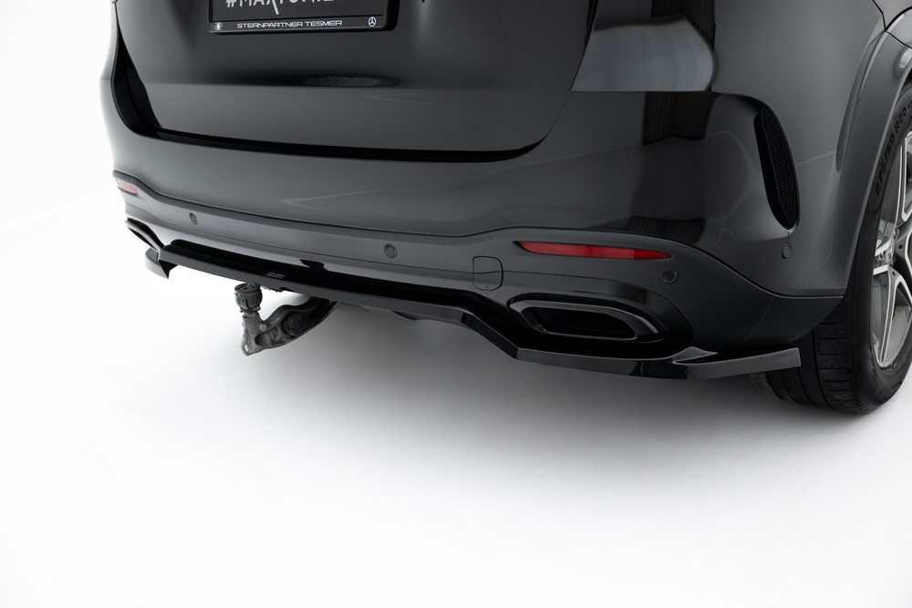 Arriere Splitter (avec une barre verticale) Mercedes-Benz GLE SUV AMG-Line W167 / W167 Facelift