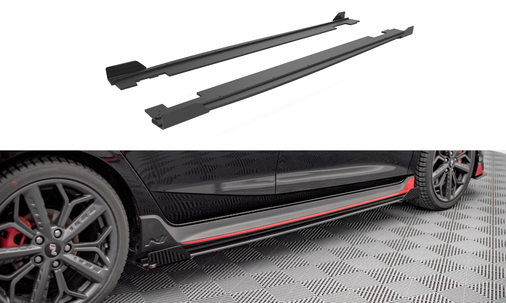 Street Pro Rajouts Des Bas De Caisse + Flaps Hyundai I20 N Mk3