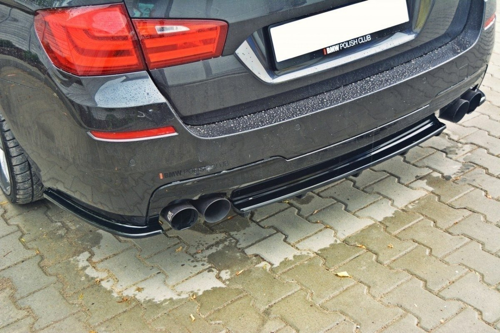 Arriere Splitter BMW 5 M-Pack Sedan/Touring F10/F11 (avec deux extrémités d'échappement doubles)