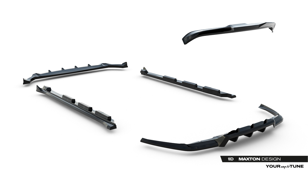 Ensemble Diffuseur Land Rover Range Rover Velar R-Dynamic Mk1 (Le kit n'est pas compatible avec un attelage)