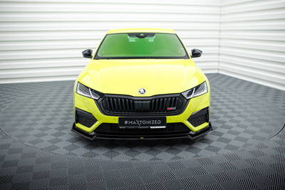 Lame Du Pare-Chocs Avant V.2 + Ailerons Skoda Octavia RS Mk4