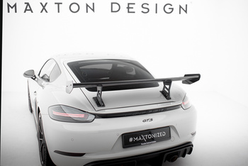 Carbon Spoiler With Internal Brackets Uprights V.1 Porsche 718 Cayman 982c